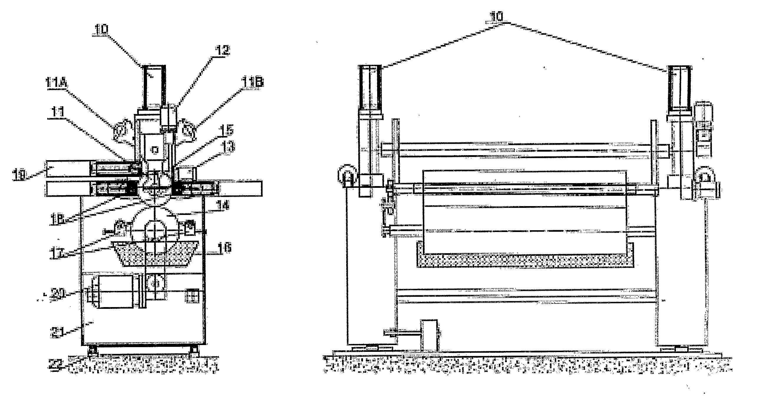 Embossing machine transferring pattern on wet flocked fabric