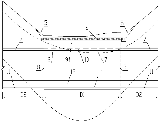 Semi-covering semi-darkened construction method for separated tunnels downwards penetrating through high and steep V-shaped gully eccentric compression section