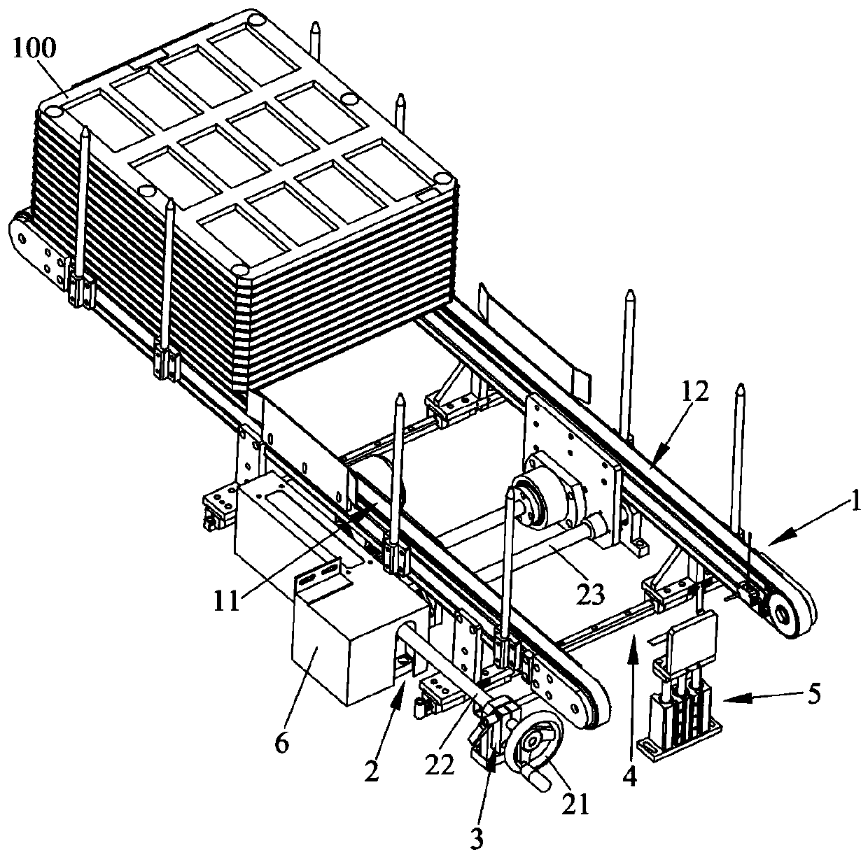 Loading and unloading machine and production line