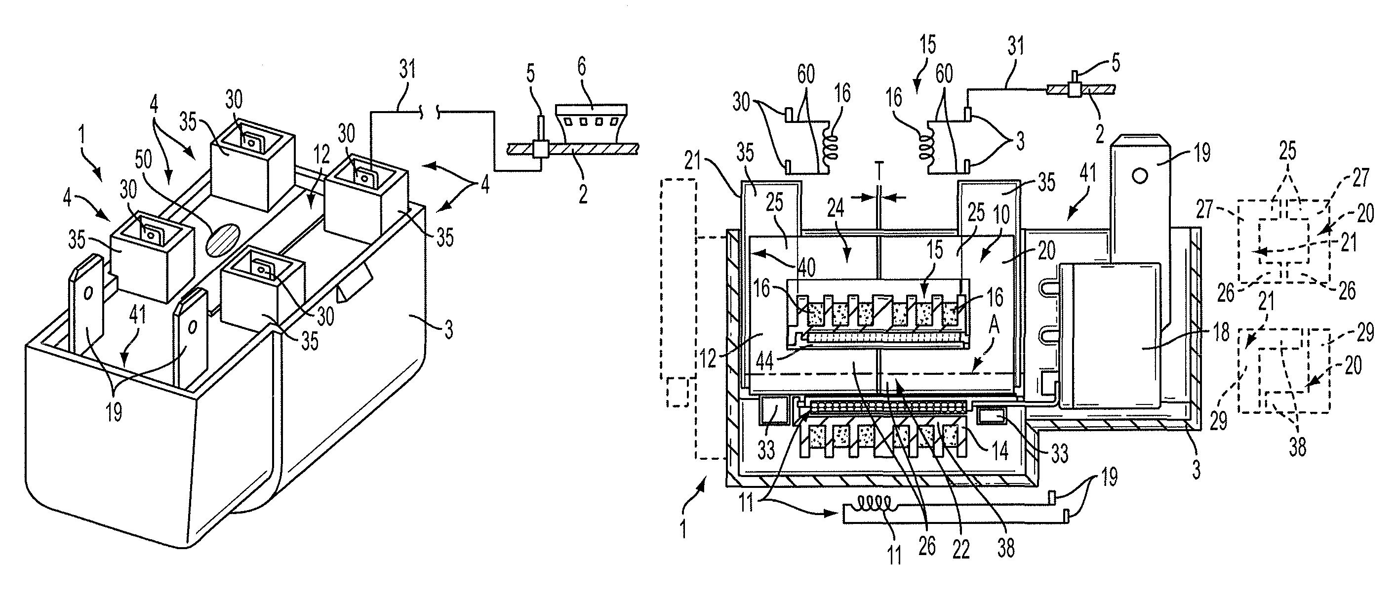 High efficiency gas lighting device for an electric household appliance