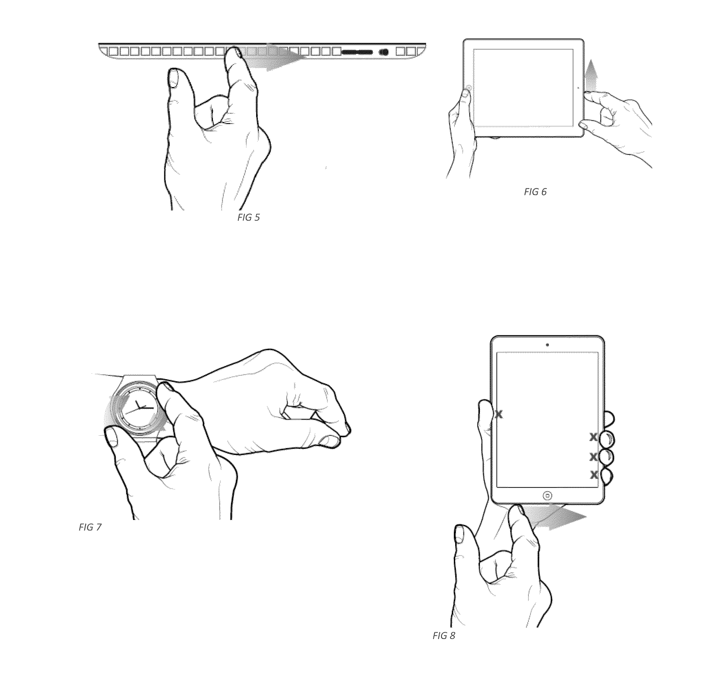 Touch sensitive edge input device for computing devices