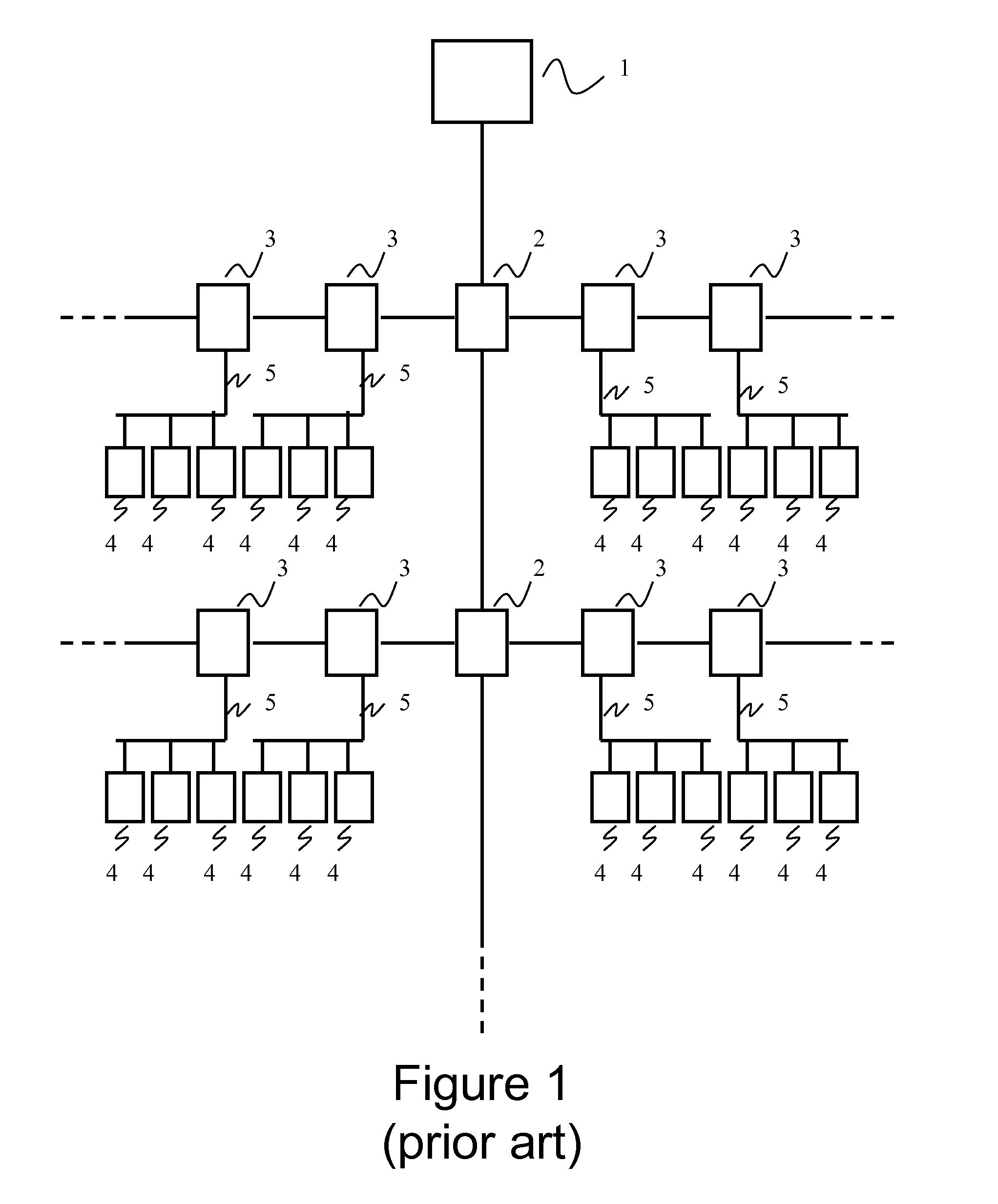 Digital seismic sensor and acquisition device adapted to be connected together via a two-conductor line