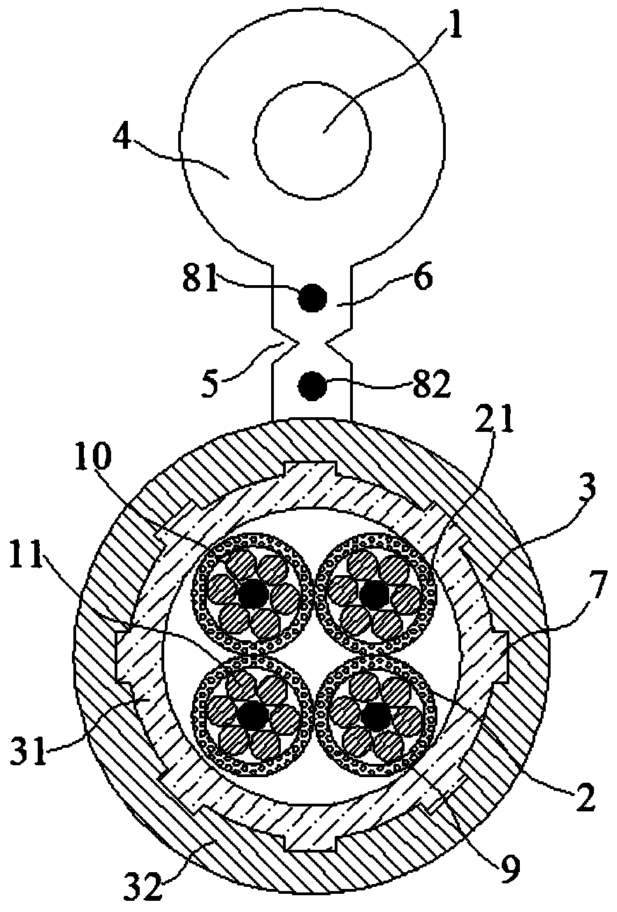 Weather-resistant flexible data cable for communication