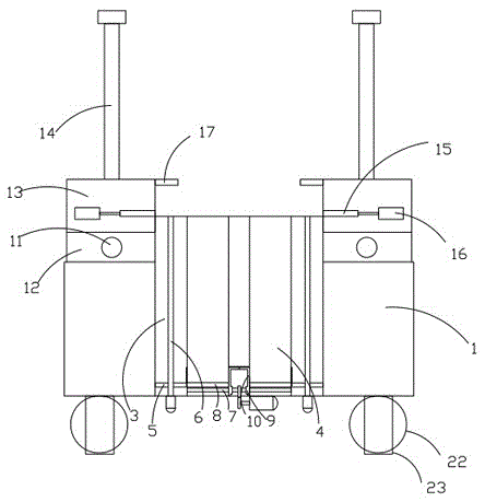 Automatic stacking rack for flanges