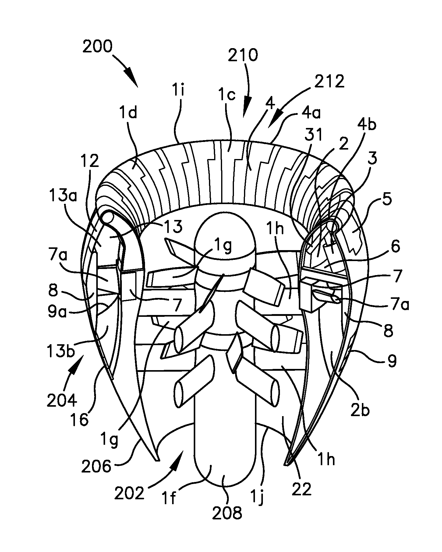 Adjustable size inlet system