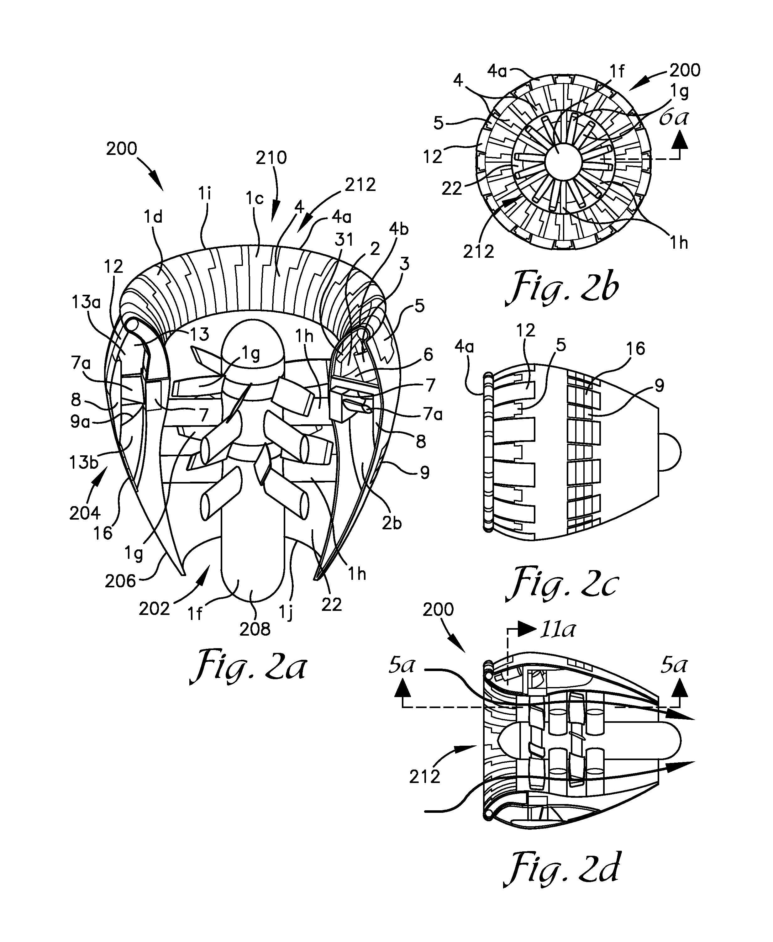 Adjustable size inlet system