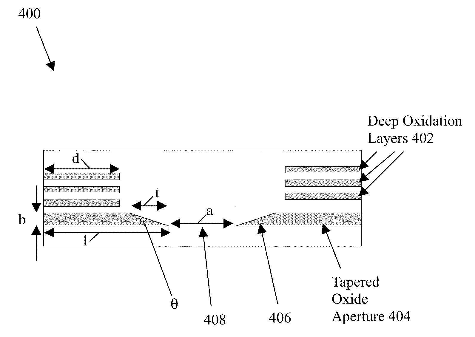 Small dimension high-efficiency high-speed vertical-cavity surface-emitting lasers