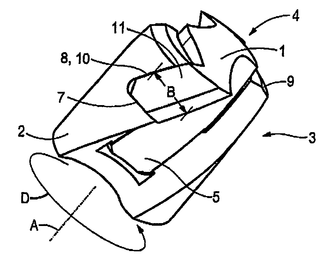 Rotary cutting tool, such as a drill, comprising an exchangeable cutting insert, and an exchangeable cutting insert