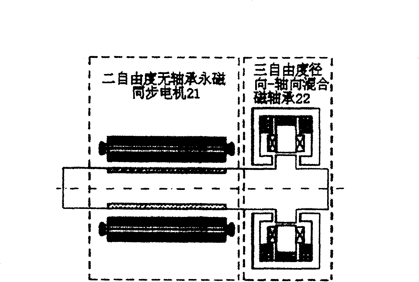Nerval net based inverse control system for permanent-magnet synchronous motor with five degrees of freedom without bearing, and control method