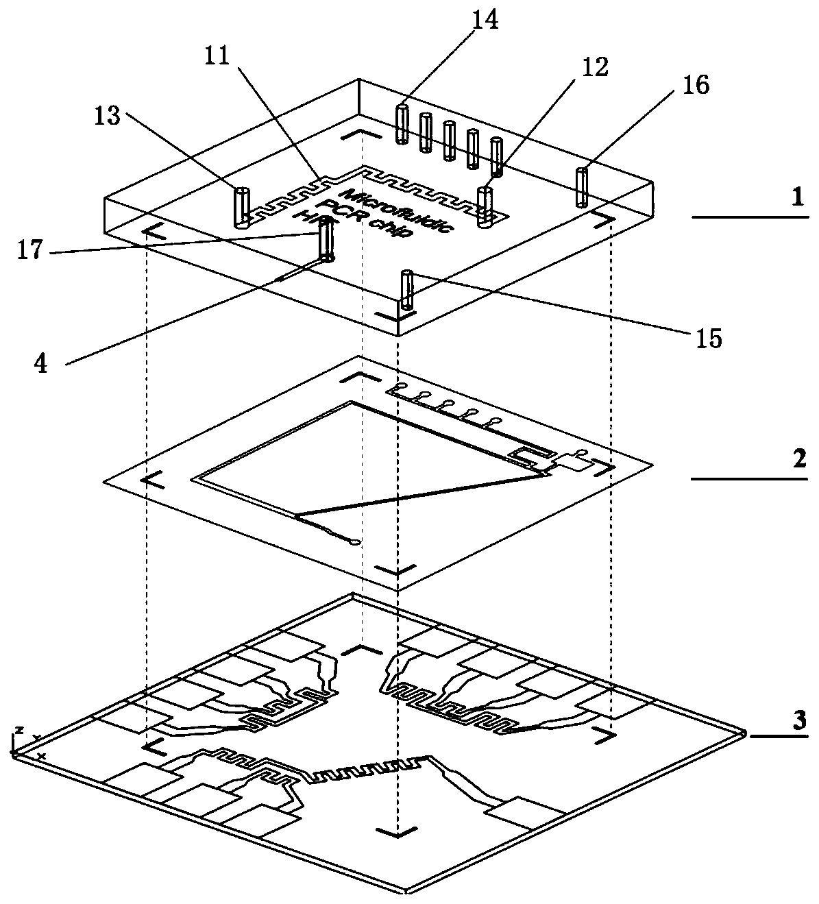 Microfluidic PCR chip