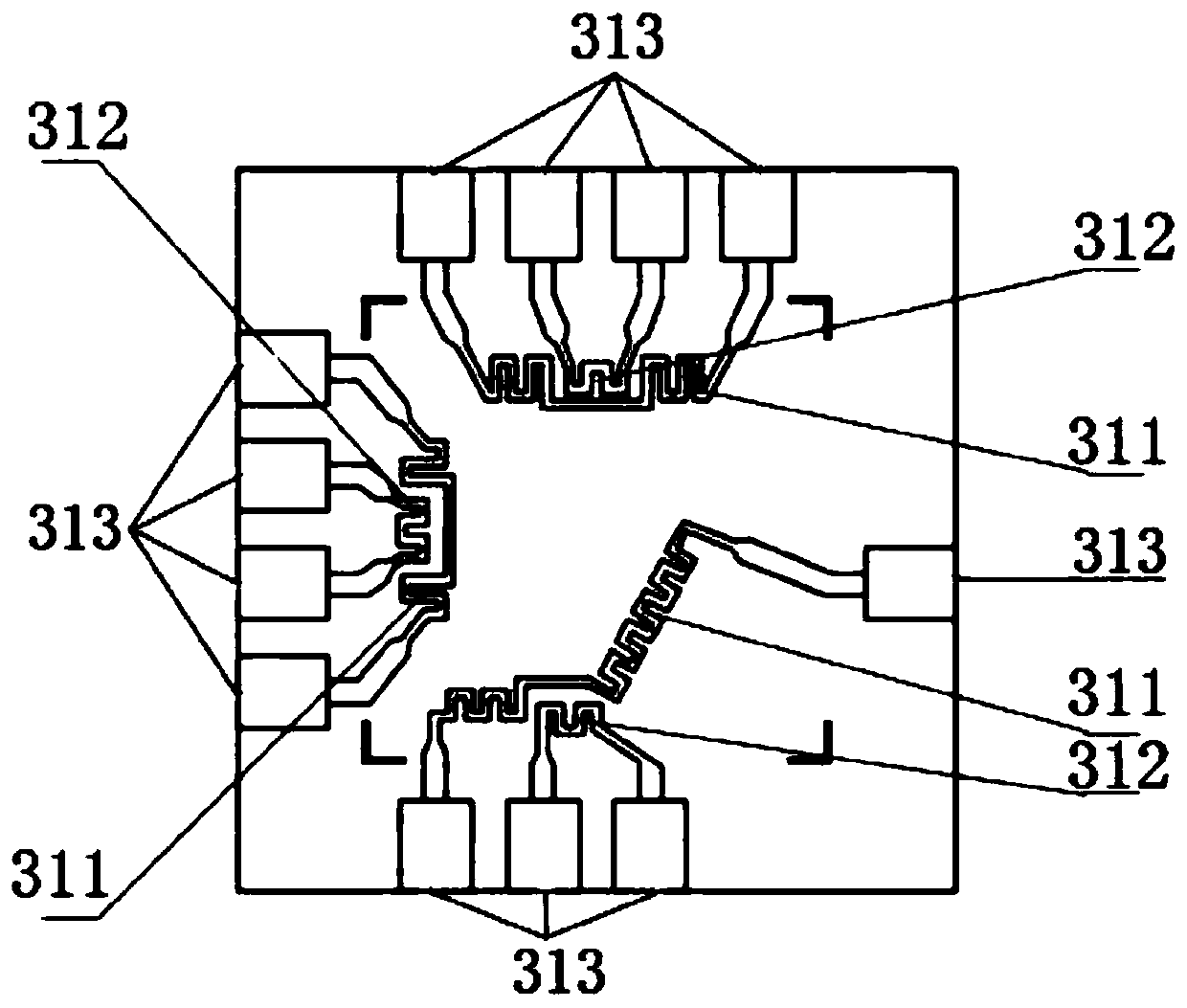 Microfluidic PCR chip