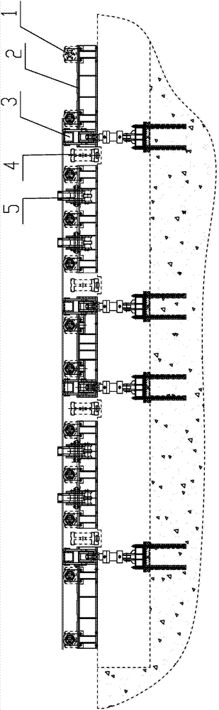 Billet flat support alignment system for the entry end of the reheating furnace