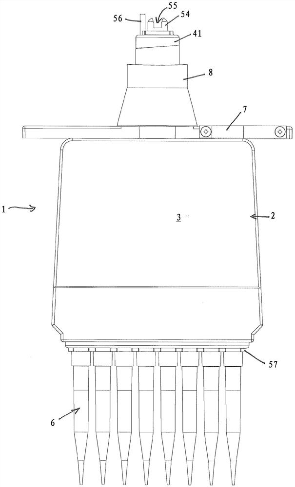 Pipetting head, pipetting device comprising a pipetting head, and method for pipetting using a pipetting head