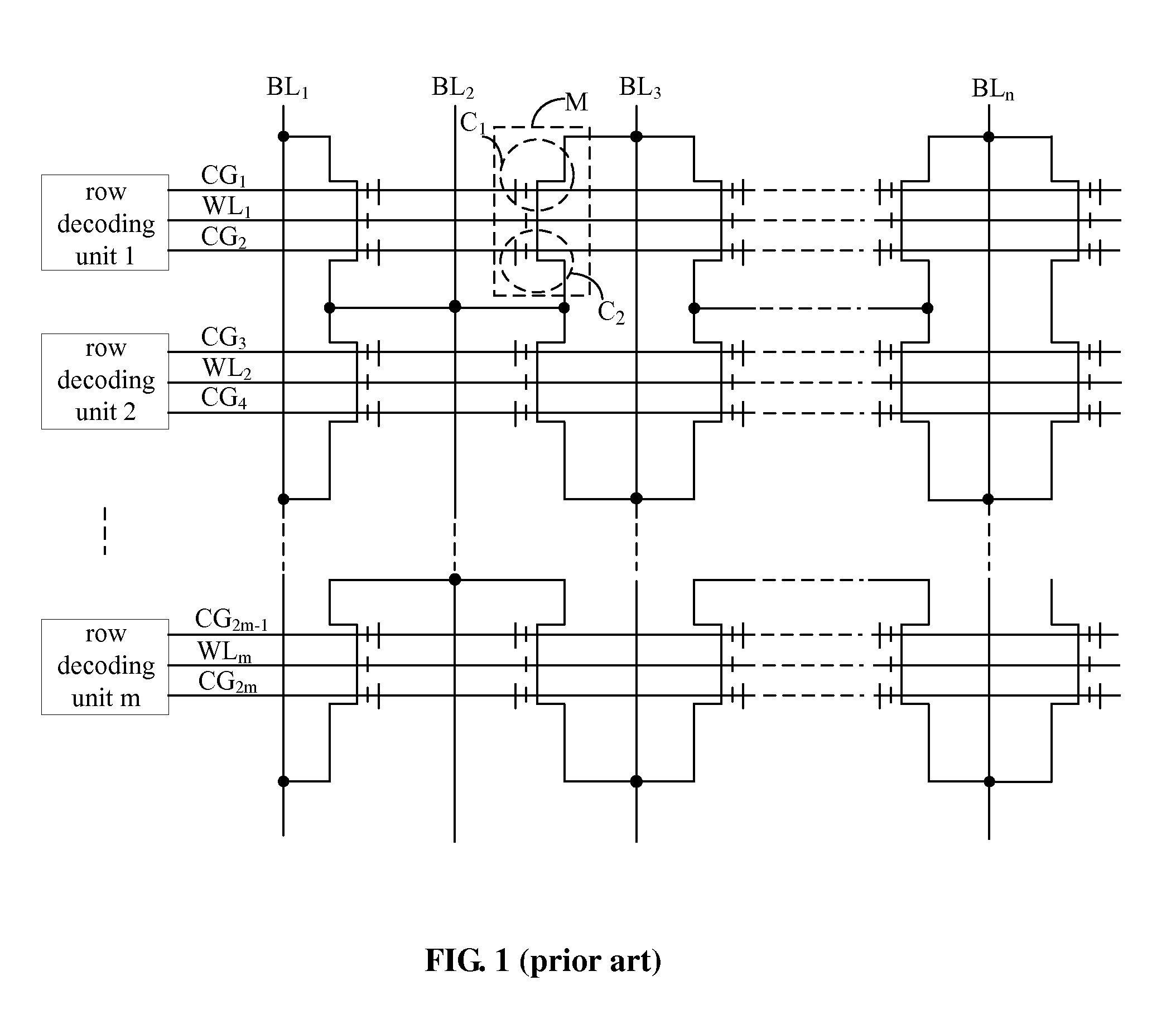 Row decoding circuit and memory