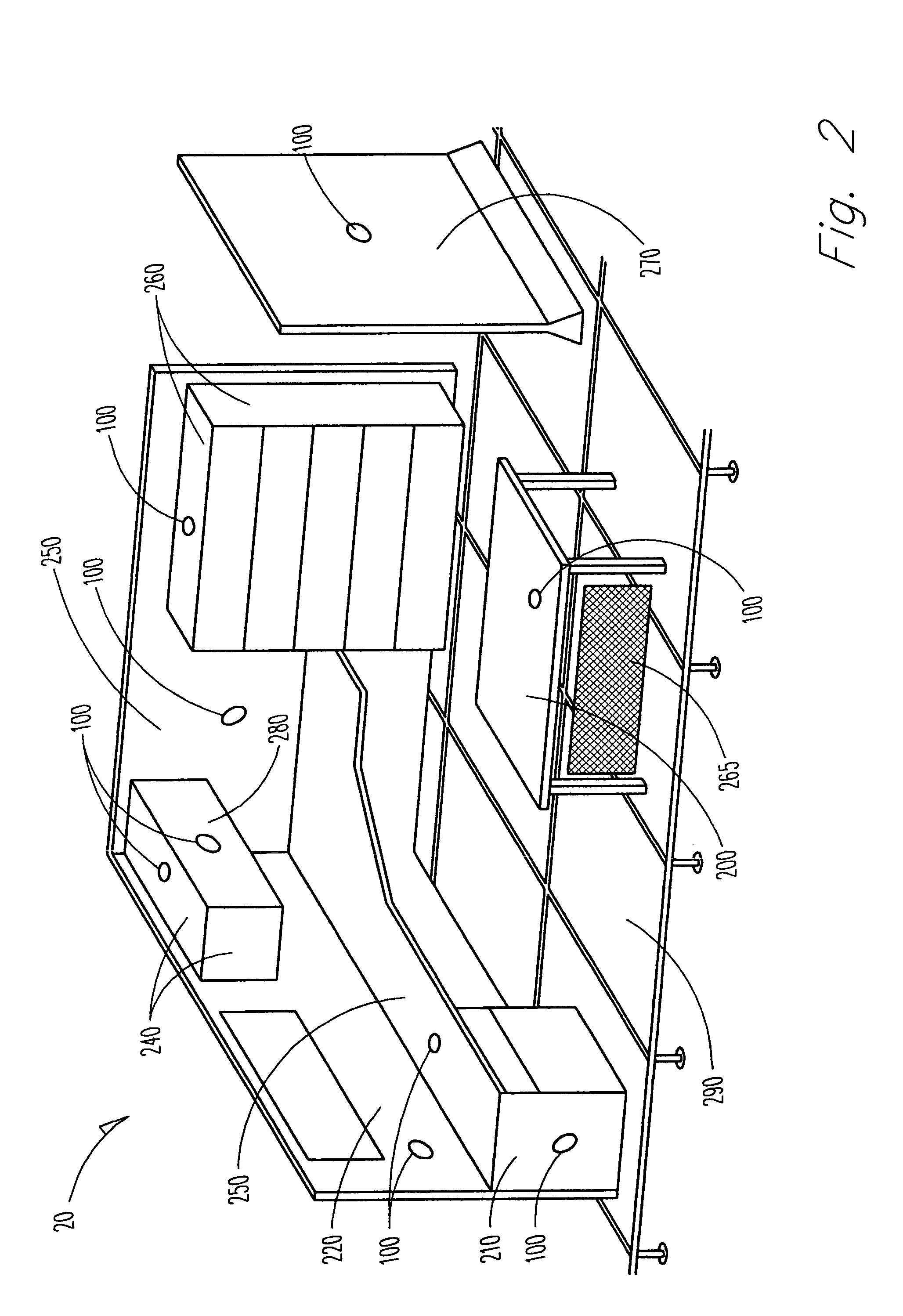 Embedded audio system in distributed acoustic sources