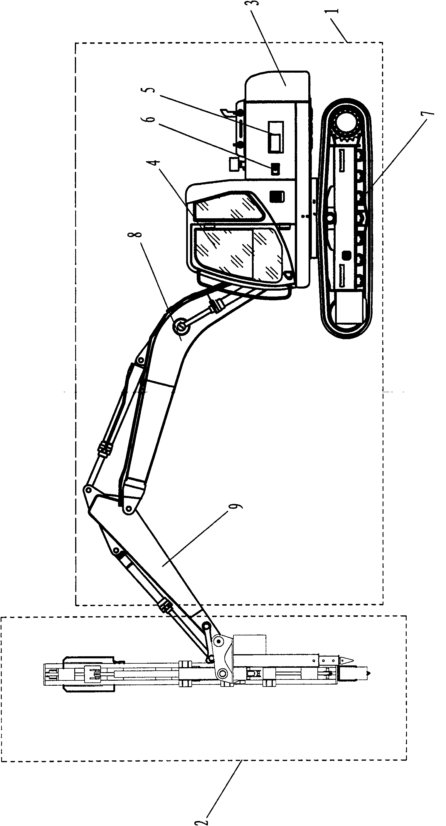 Vibration and extrusion type drilling machine