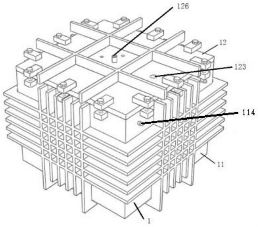 Method for testing surrounding rock and lining structure under unequal confining pressure and water pressure