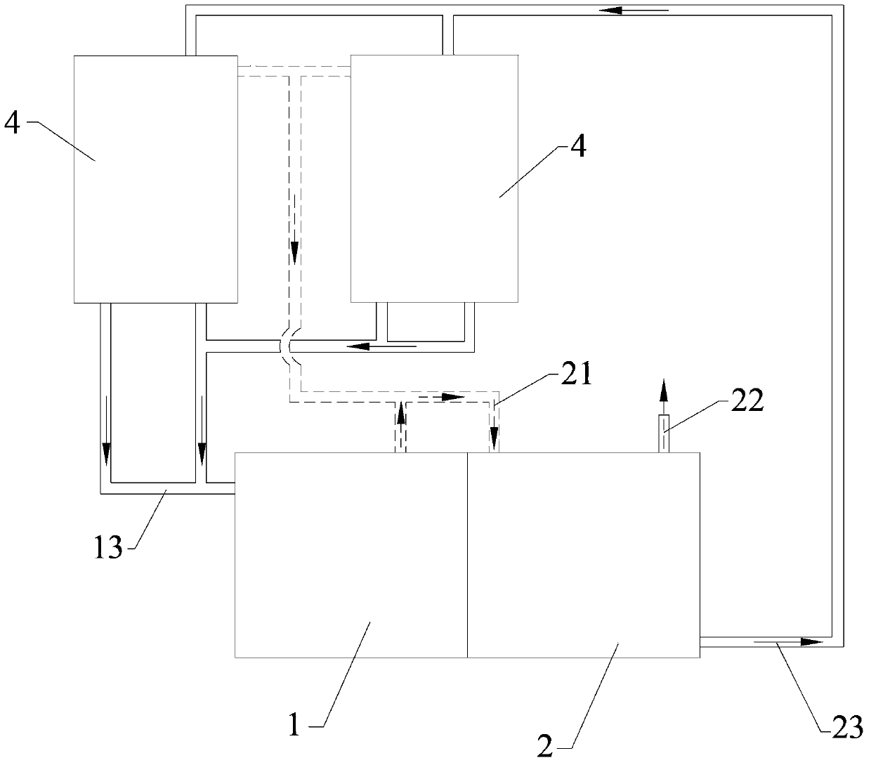 Decontamination and deodorization system for sewage and odor and use method thereof