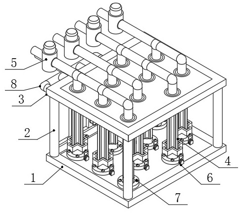 Turbulent flow device for sedimentation tank applied to sewage treatment