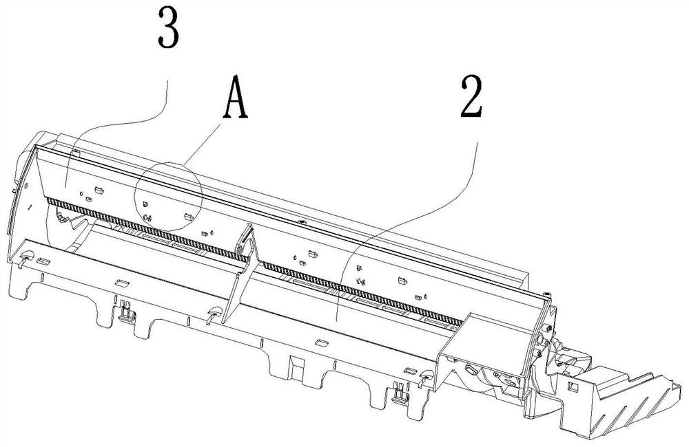 Integral manual air swinging structure of air conditioner