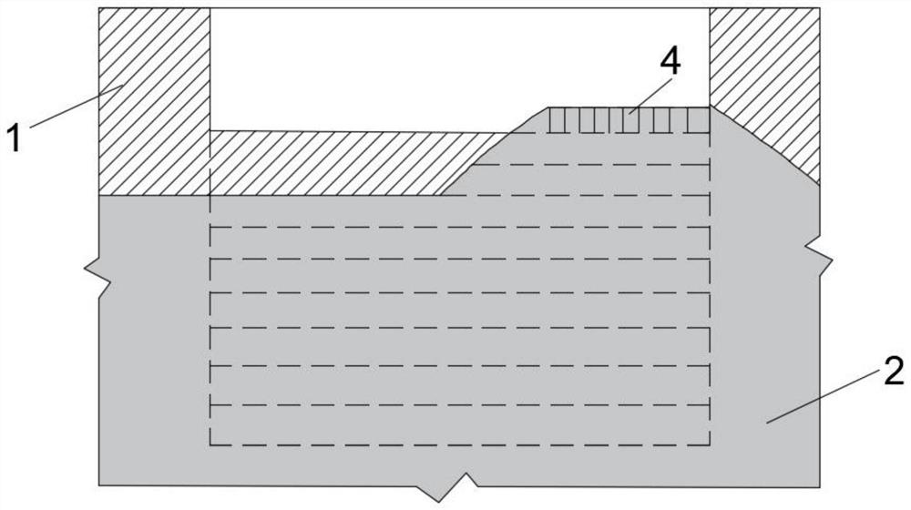 Construction method for hard rock deep foundation pit in limited blasting area