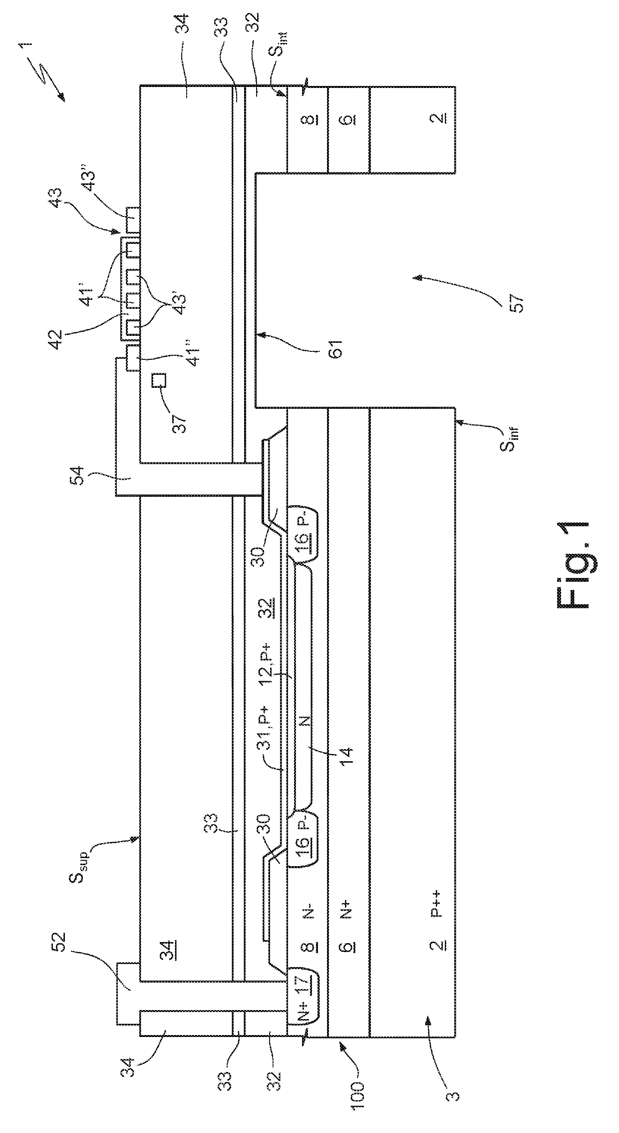 High sensitivity optoelectronic device for detecting chemical species and related manufacturing method