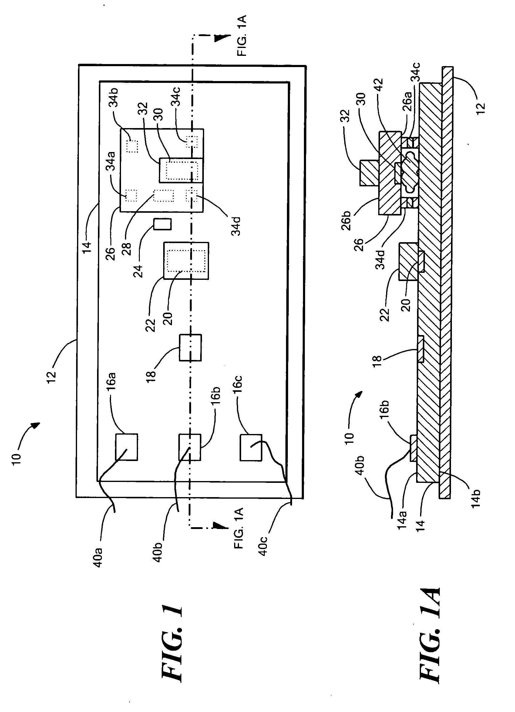 Arrangements for an intergrated sensor