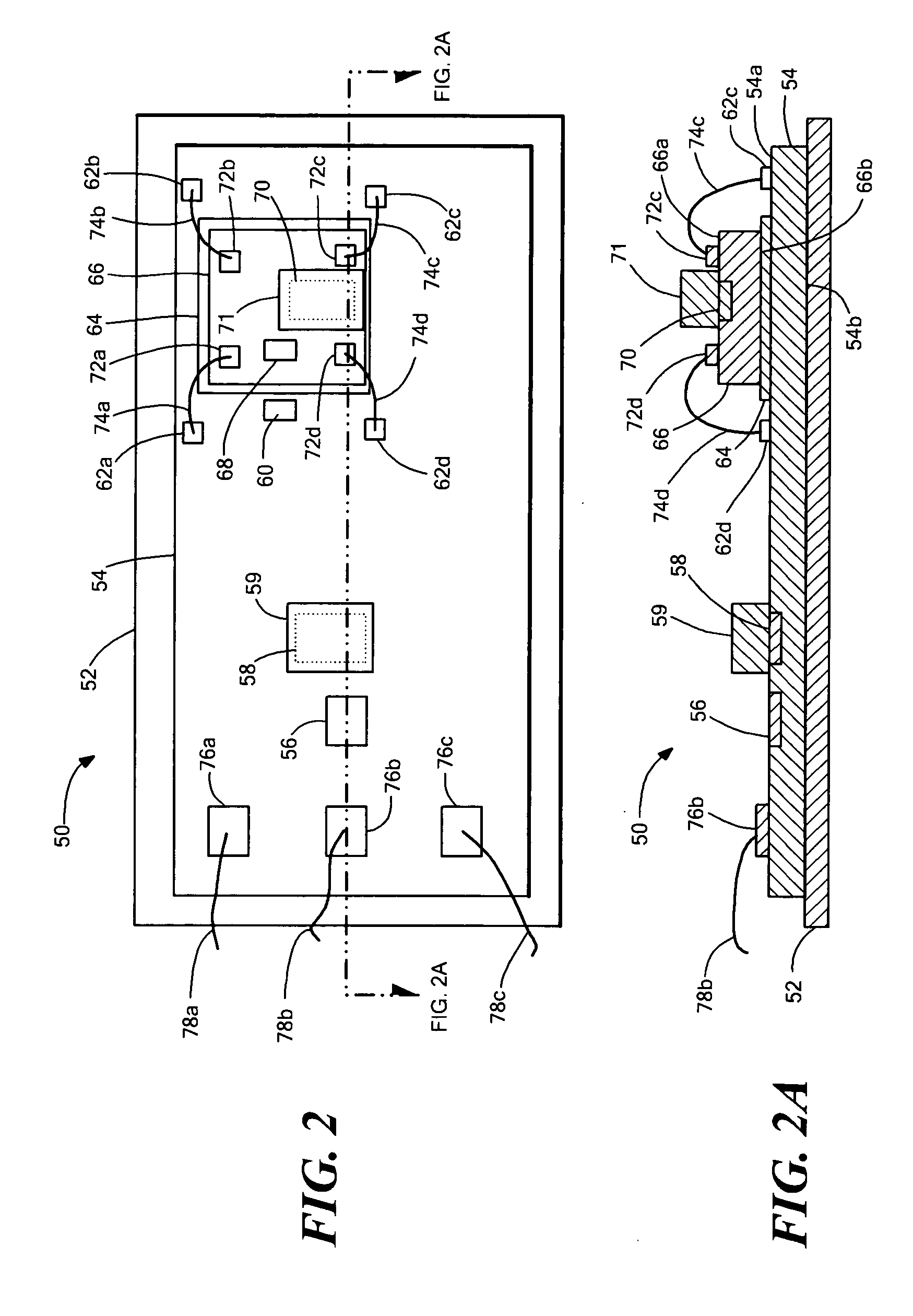 Arrangements for an intergrated sensor