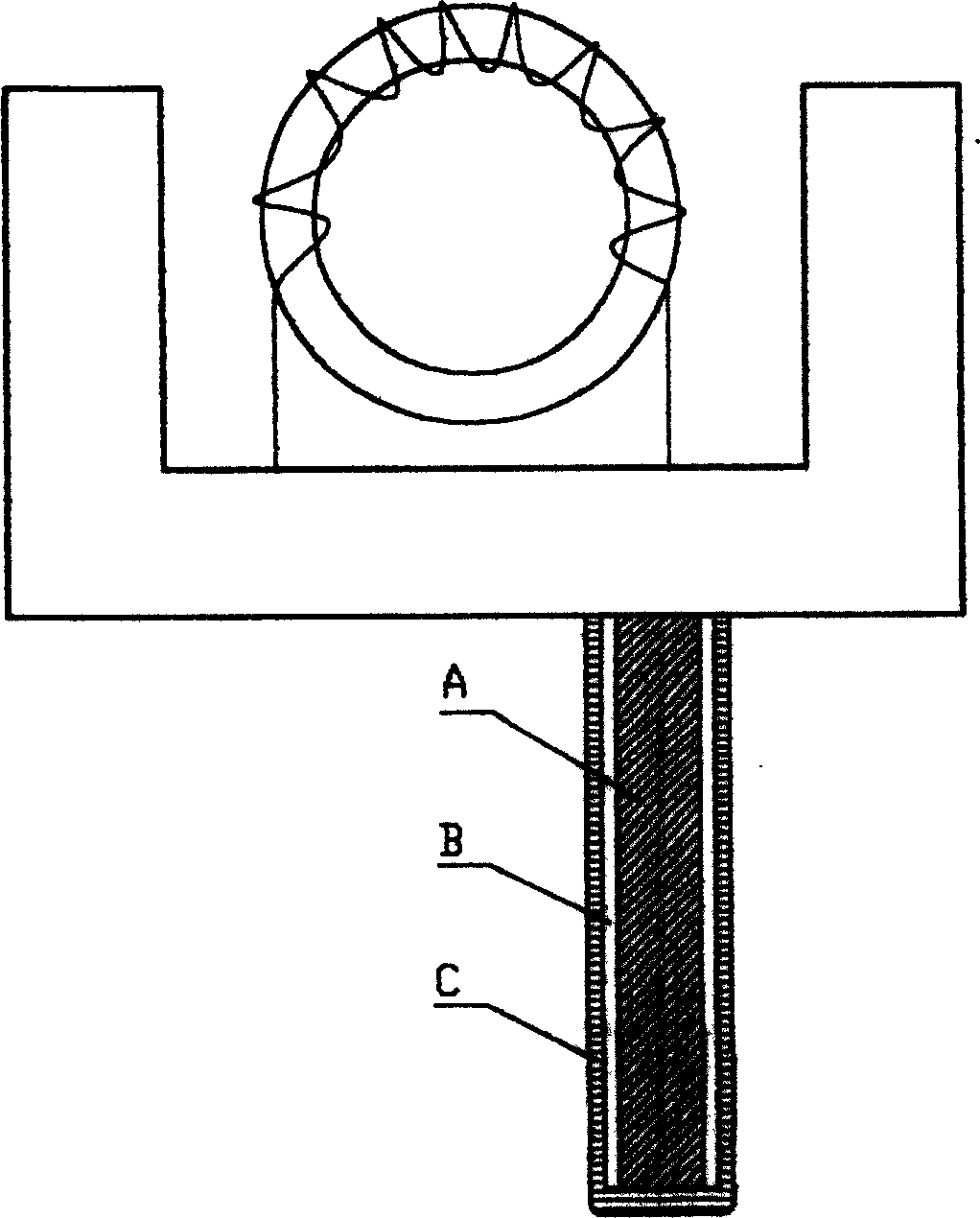 Soldering flux in use for iron weldment