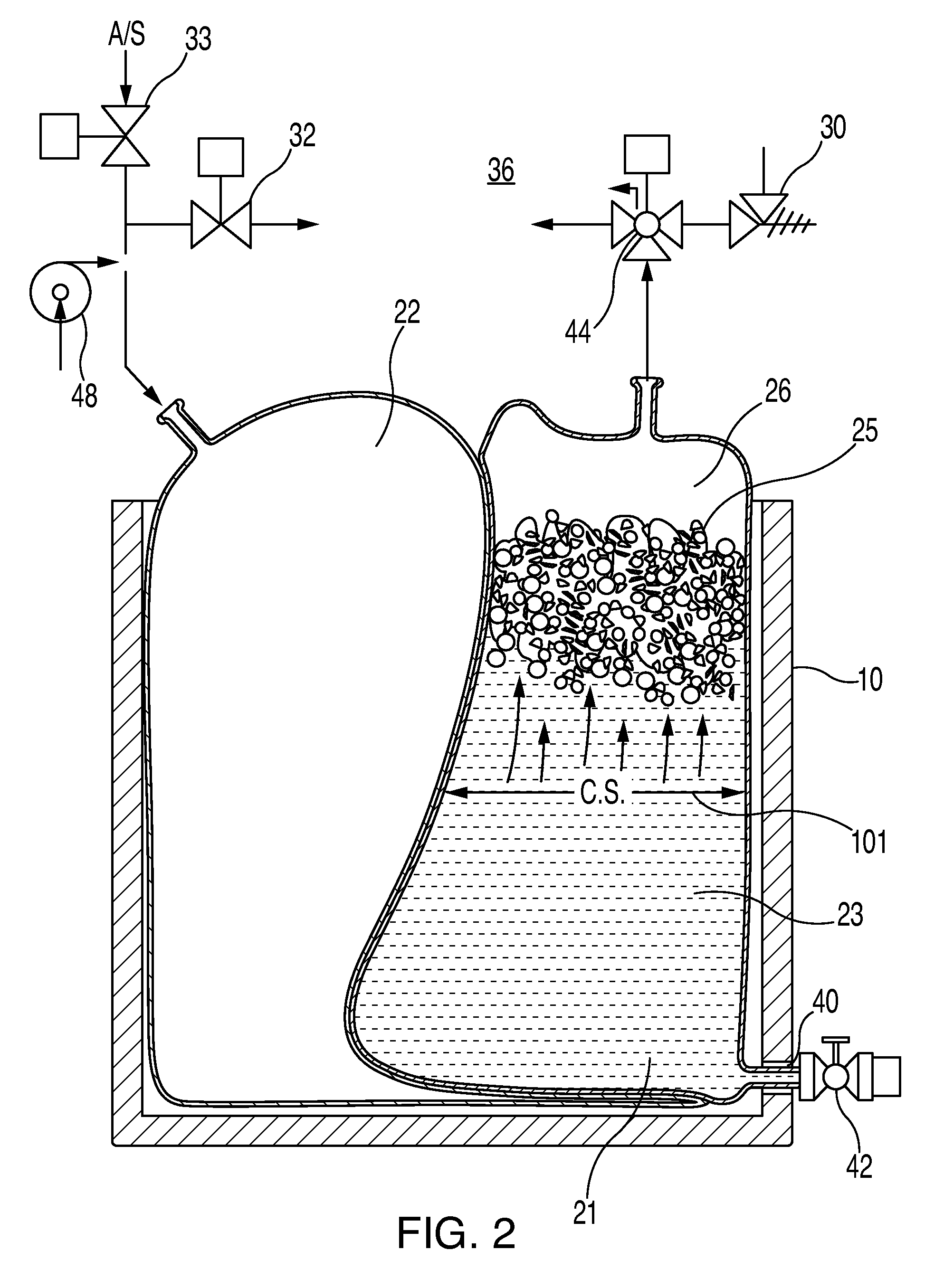 Disposable wine fermentation vessel with cap management and integral press