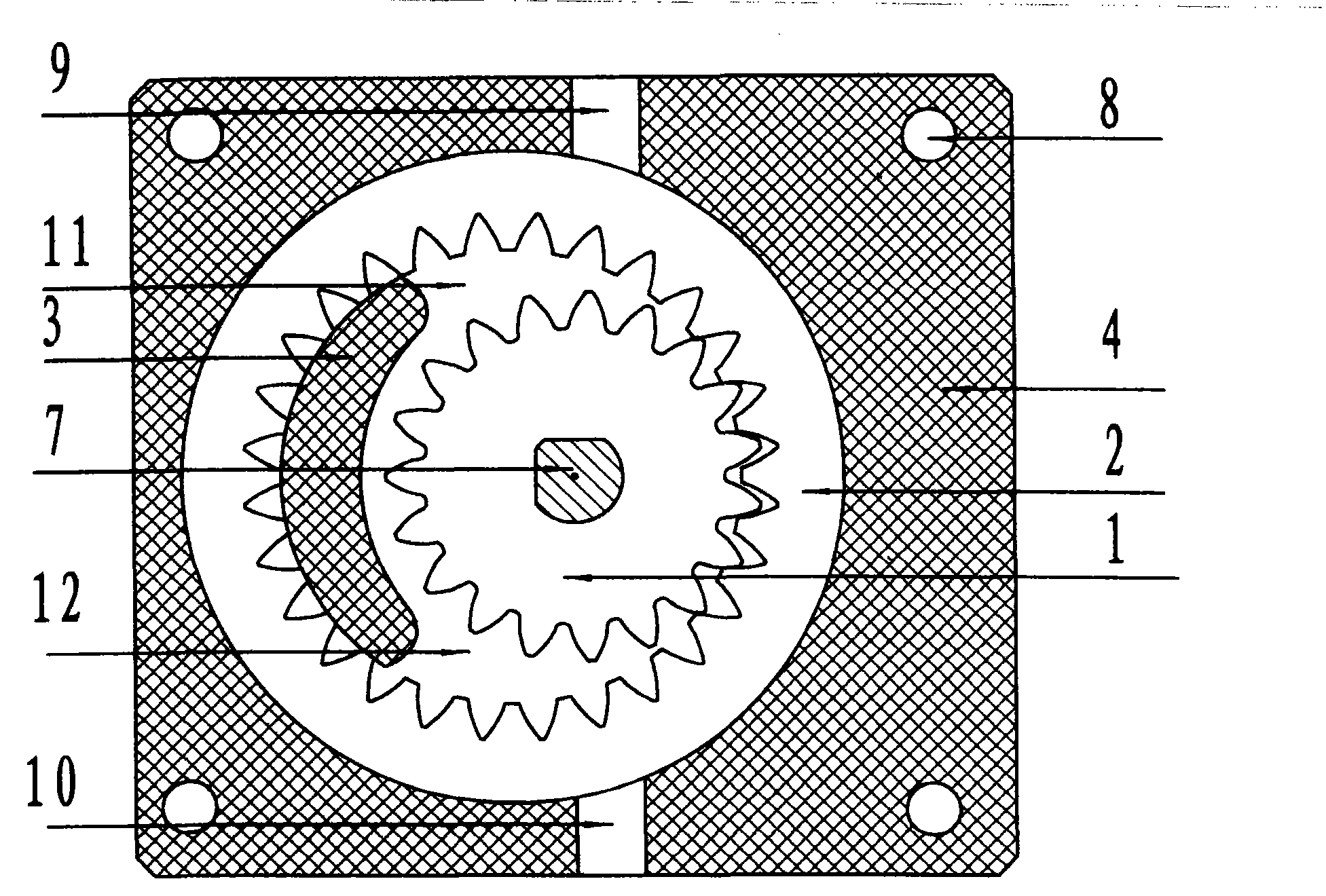 Ultra-high molecular polyethylene gear pump