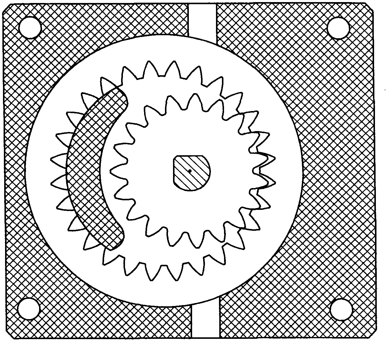 Ultra-high molecular polyethylene gear pump