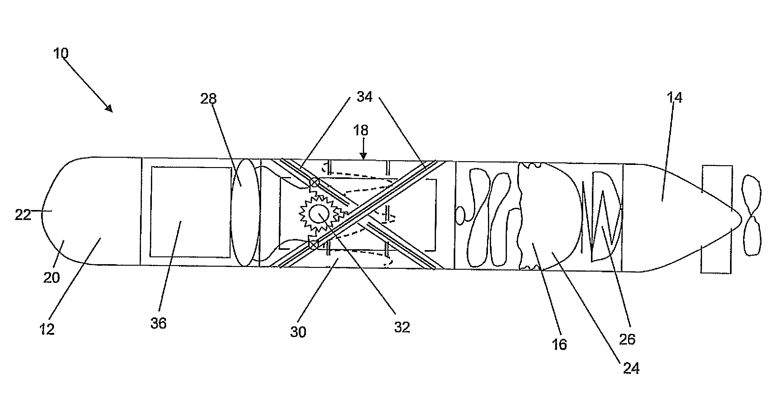 Apparatus for altering the course of travelling of a moving article and a method thereof