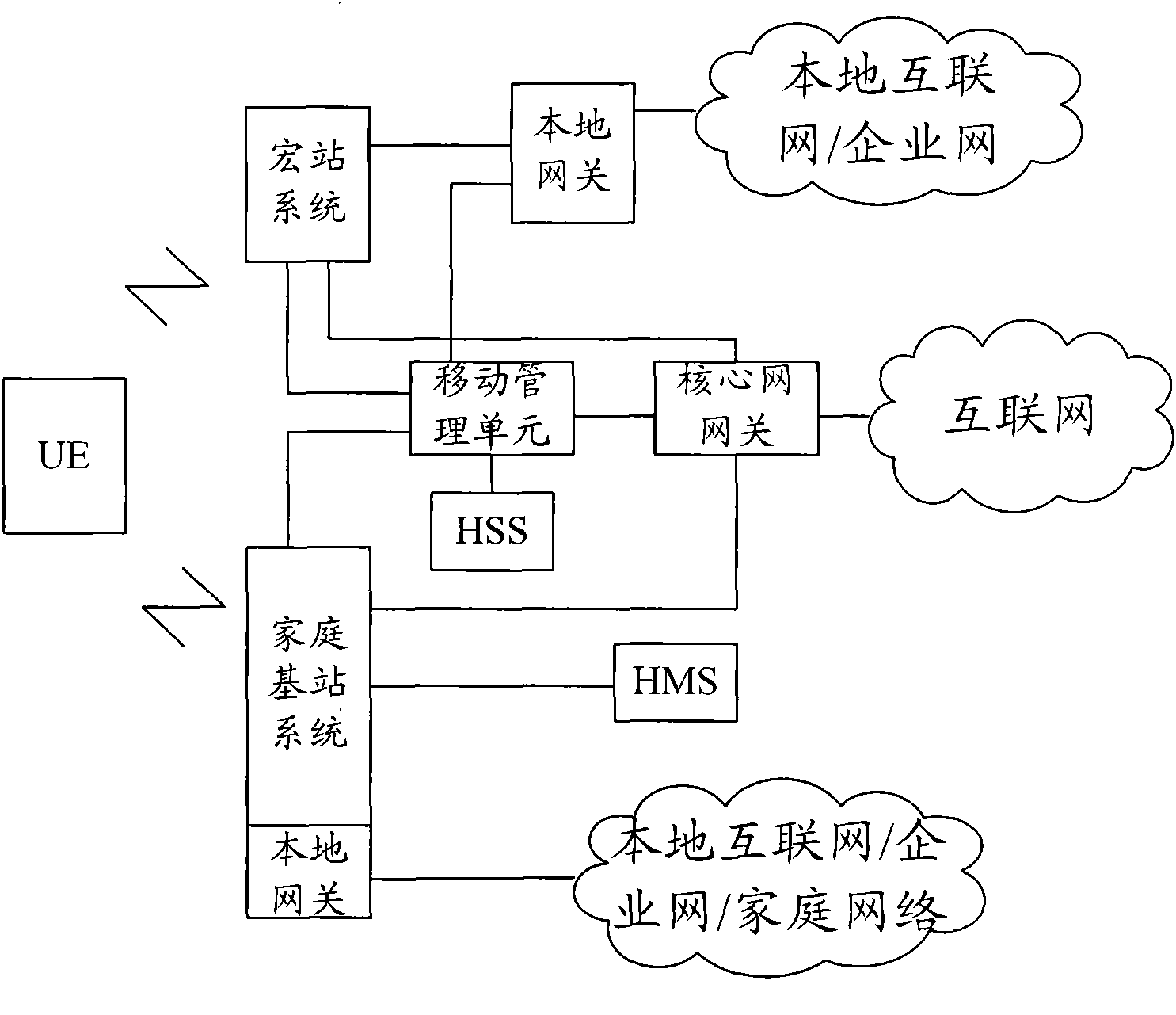 System and method for realizing local access