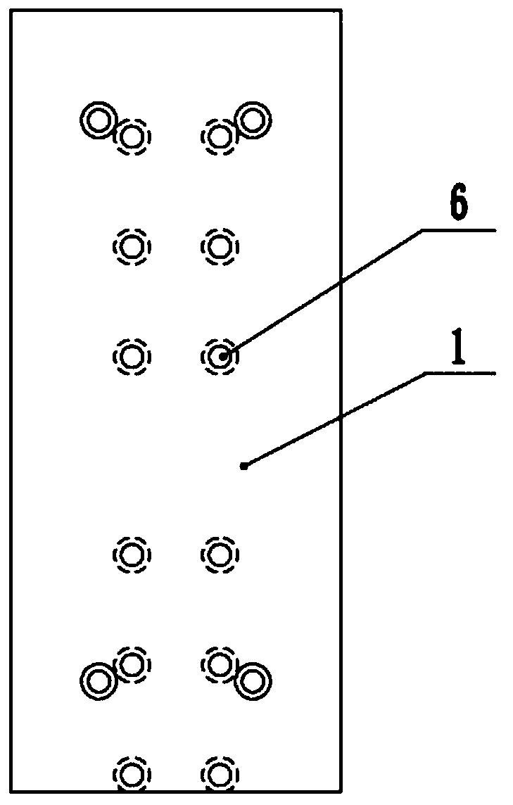 Fixture for impact test of grid stiffened plate