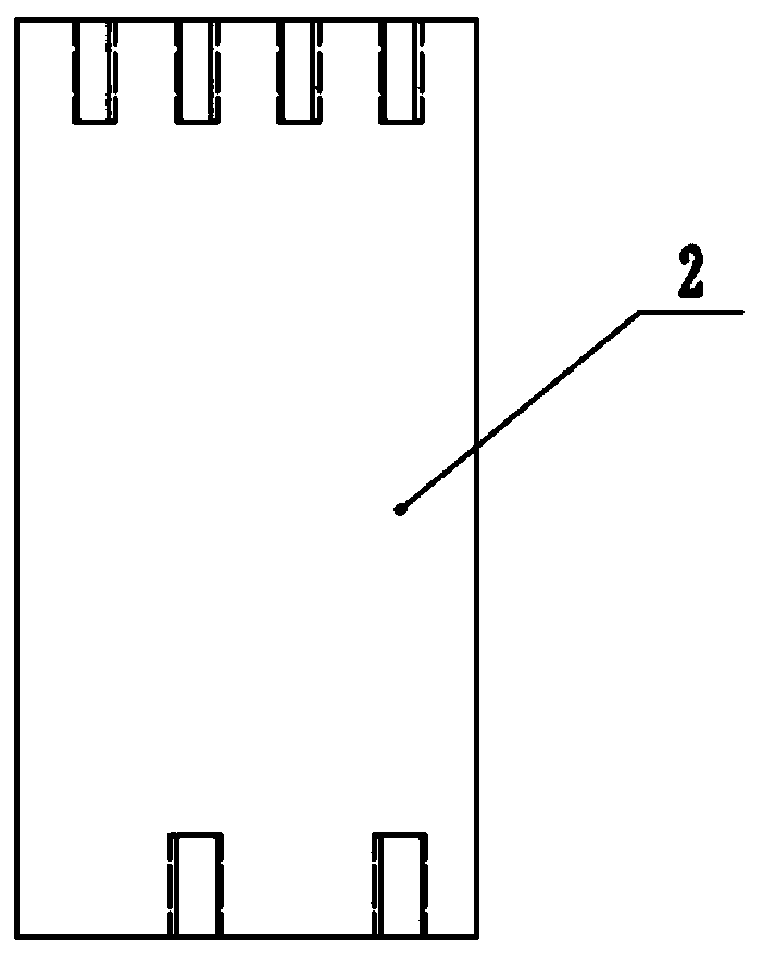 Fixture for impact test of grid stiffened plate