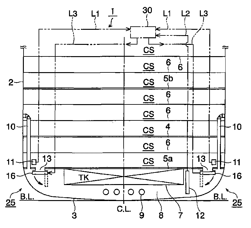 Ship recovery ability recovering apparatus and automobiles transporting ship having the apparatus