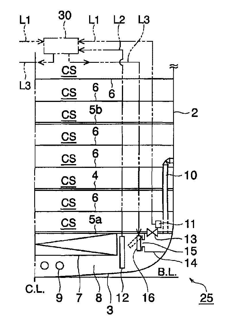 Ship recovery ability recovering apparatus and automobiles transporting ship having the apparatus