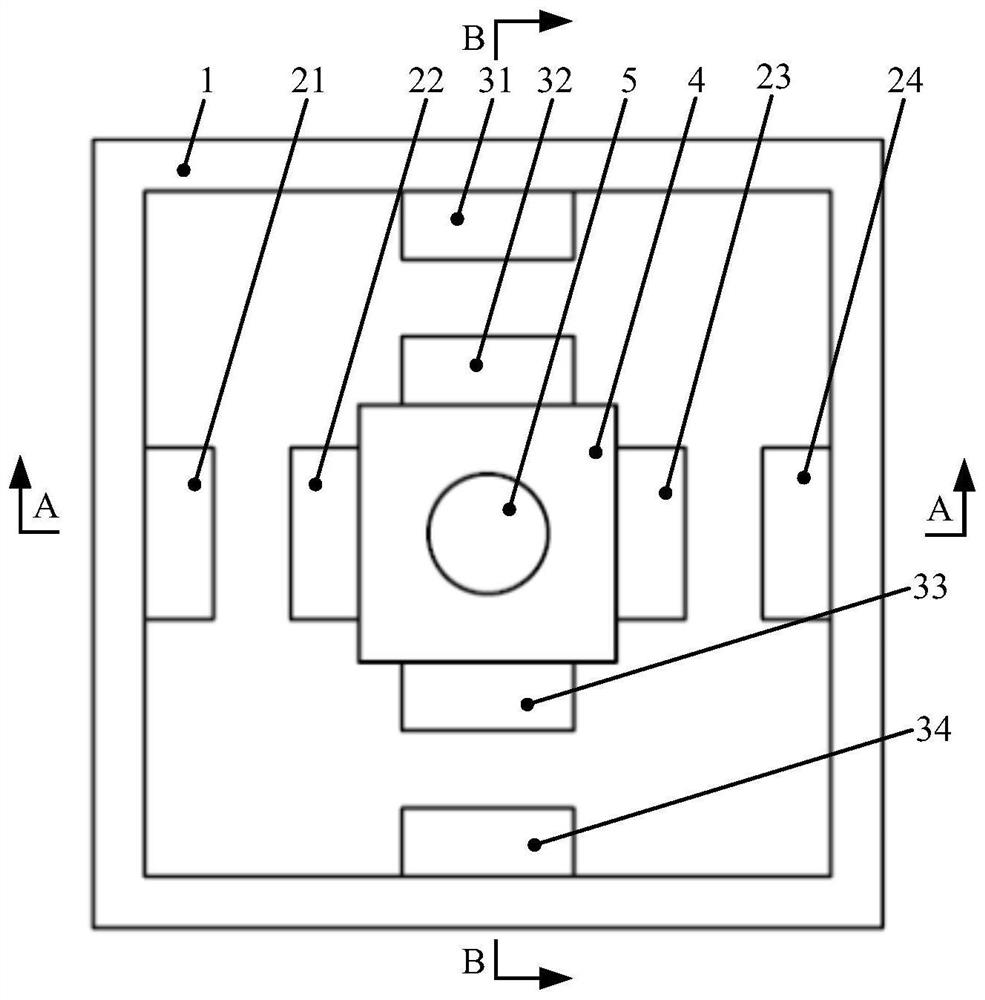 Horizontal two-degree-of-freedom electromagnetic vibration isolation device based on parallel connection of magnetic gravitational positive and negative stiffness