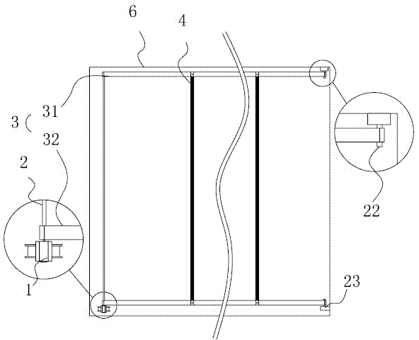 Movable LED backlight device