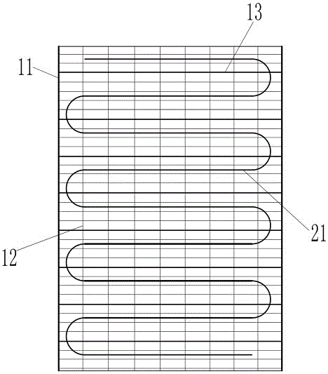 A heating plate structure