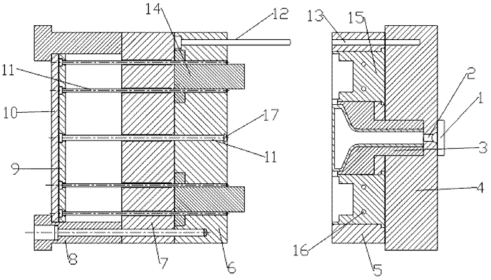 Injection mold with retractable gate runner and electric pouring gate cutting device