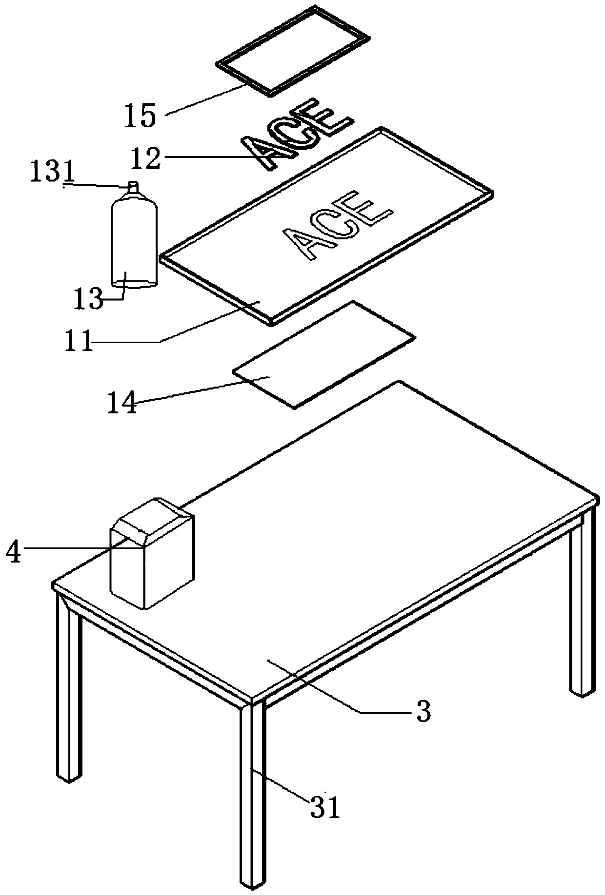 Light-transmitting structure and manufacturing method of sign stand