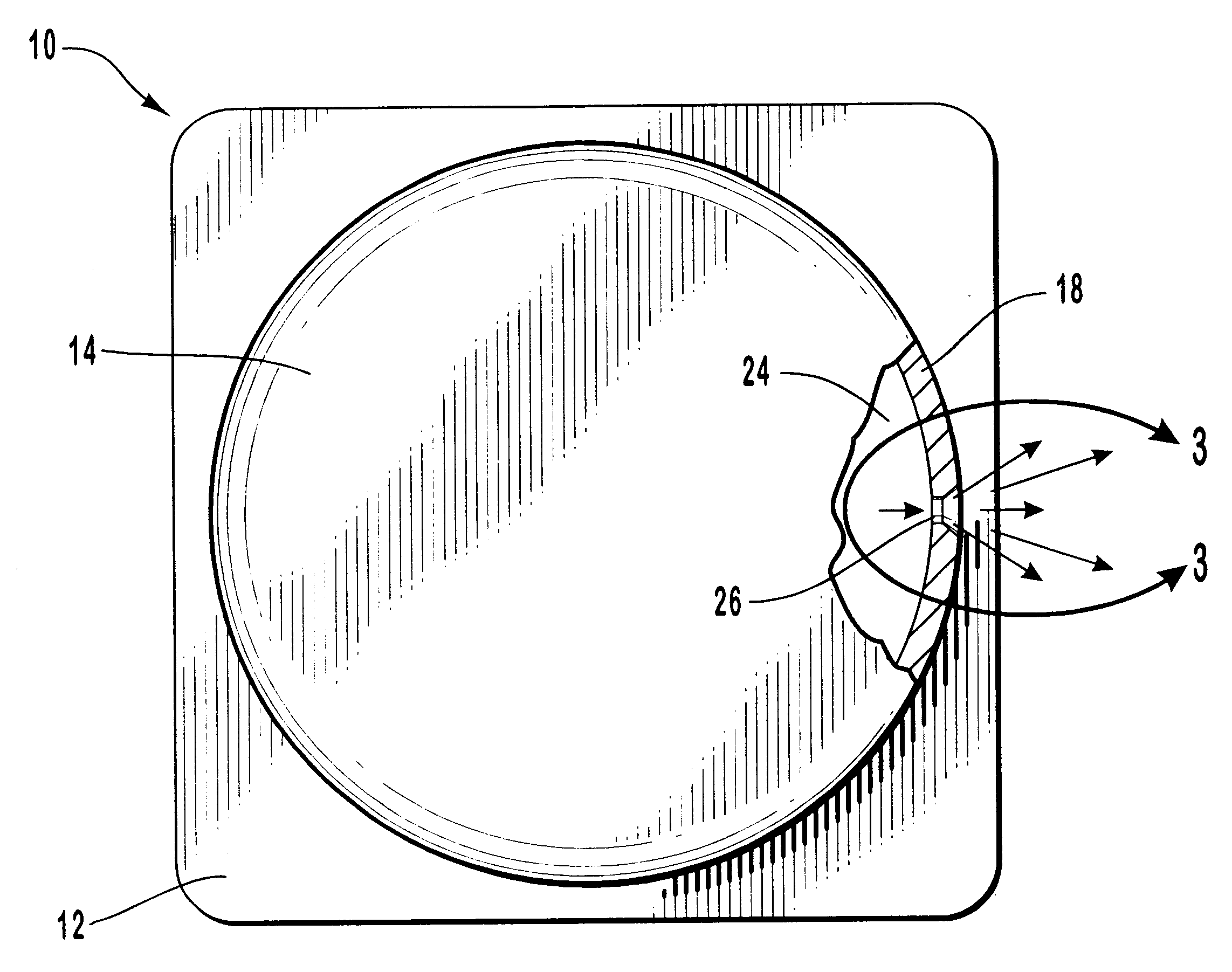 Air bag inflator exit gas dispersion features