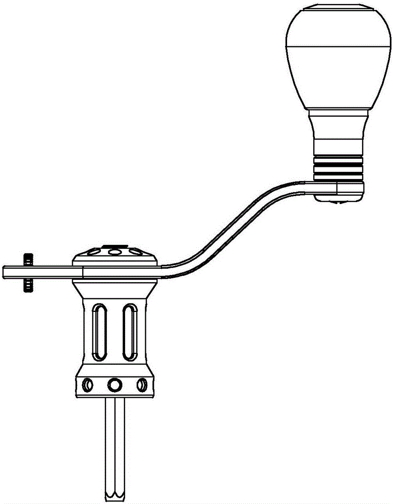 Caster structure of fishing line reel