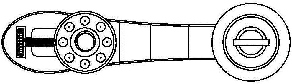 Caster structure of fishing line reel