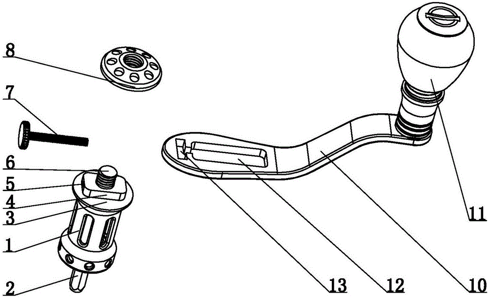 Caster structure of fishing line reel