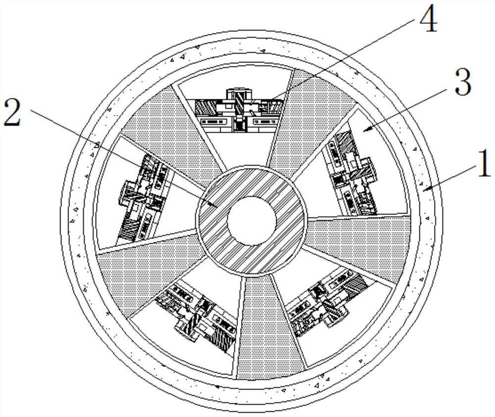 A ventilation device that can adjust the air intake by itself based on the mine