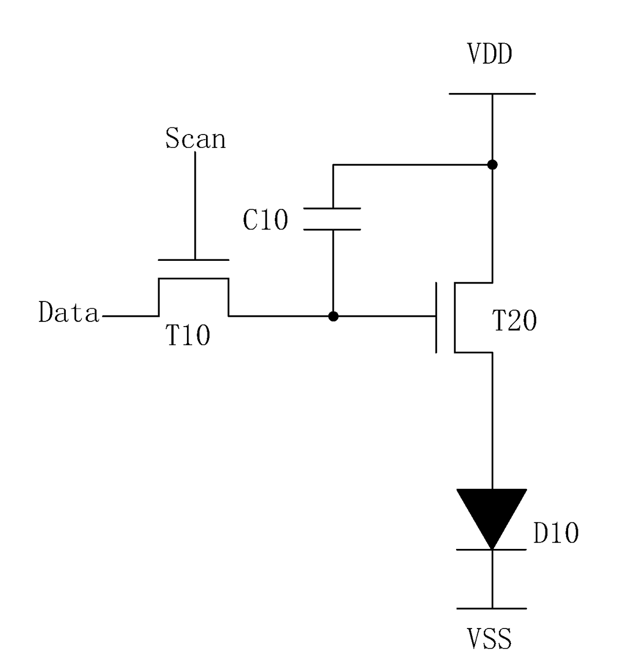 Amoled pixel driving circuit and pixel driving method