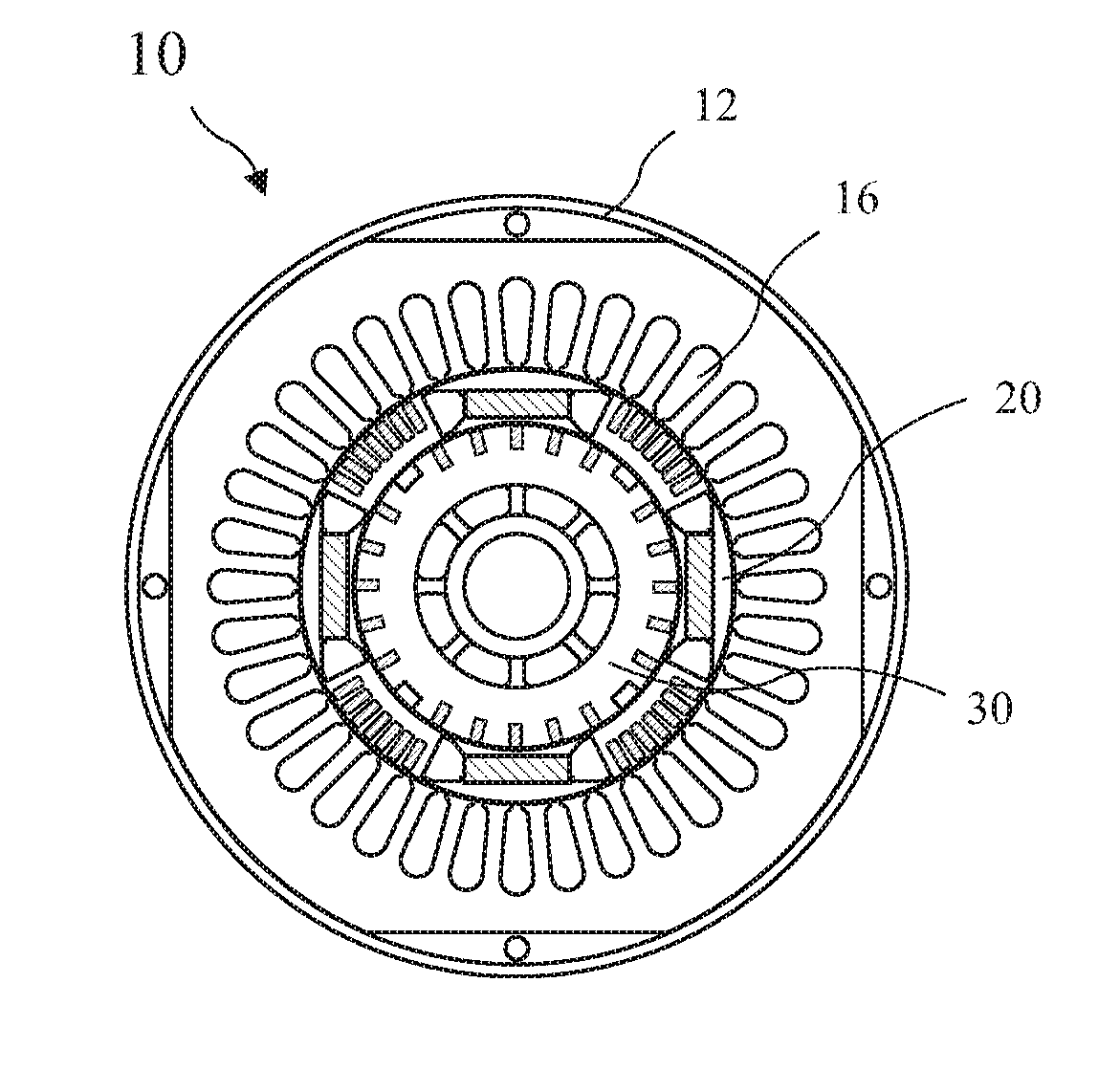 Hybrid Electric Motor with Self Aligning Permanent Magnet and Squirrel Cage Rotors